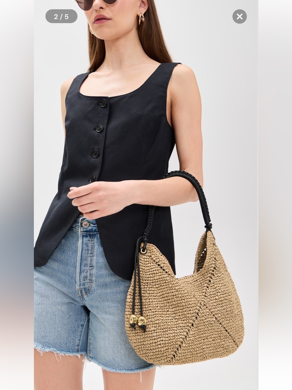 Madewell 
The Camren Straw Bag , Color:Natural Multi